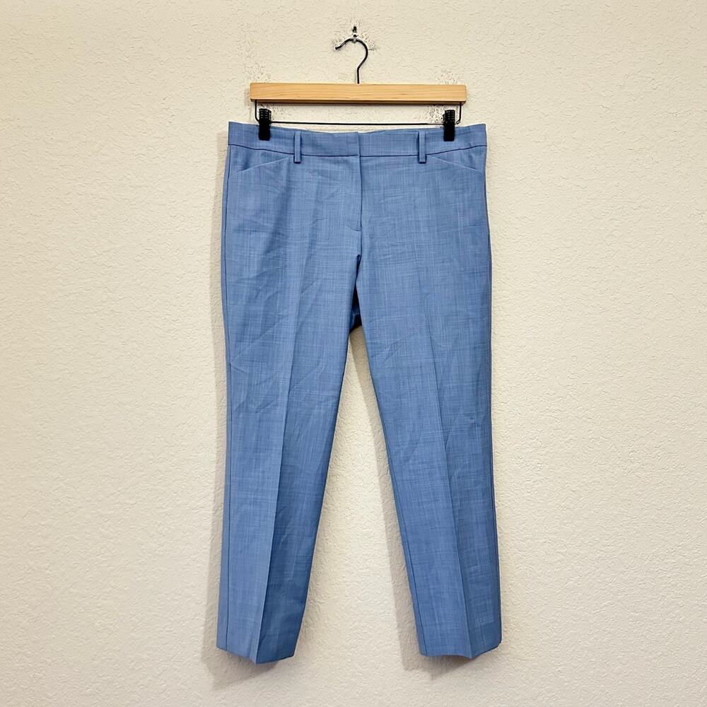 THEORY Izelles Continuous 2 Dress Pants Light Blue Straight Preppy